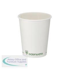 Go-Pak Single Wall Coffee Cup 8oz PLA Lined 20x50 Cups White (Pack of 1000) B01022EU