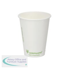 Go-Pak Single Wall Coffee Cup 12oz PLA Lined 20x50 Cups White (Pack of 1000) B01023EU