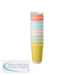 Go-Pak Confetti Double Wall Paper Hot Cup PE Lined 16oz Assorted (Pack of 500) D04034