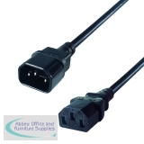 ConneKt Gear 2m Extension Power Cable C14 Plug to C13 Socket COPPL0020