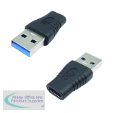 Connekt Gear USB 3 Adapter A Male to Type C Female + OTG Black 26-0420