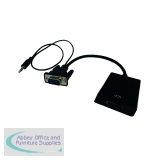 Connekt Gear VGA to HDMI Adapter Male to Female VGA Source Black/Grey 26-0412