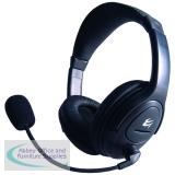 Computer Gear HP512 Multimedia Stereo Headset With Boom Microphone 24-1512