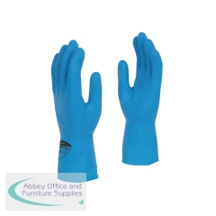 Shield Latex Rubber Household Glove 300mm Large Blue (Pack of 12) GR03/9B12