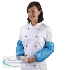 Shield Polythene Oversleeves Latex Free One Size Blue (Pack of 100) DA01-B