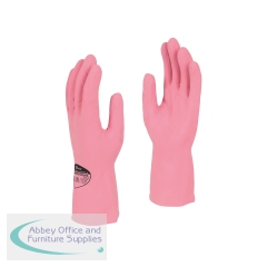 Shield Latex Rubber Household Glove 300mm Large Pink (Pack of 12) GR03/9P12