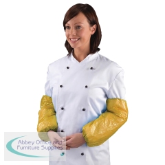Shield Polythene Oversleeves Latex Free One Size Yellow (Pack of 100) DA01-Y