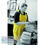 Apron on a Roll LDPE Polythene Yellow (1000 Pack) A2Y/R
