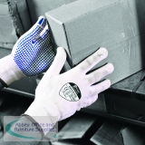 Matrix D Grip Handling Gloves Size 9 Grey (Pack of 12) 80-MAT/9