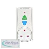 RCD Safety Plug White (Takes 3000 upto Watts and 13 Amps) PB5000