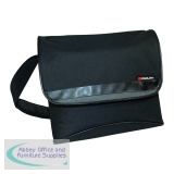 Monolith Nylon Laptop Messenger Bag W400xD115xH365mm Black 2386