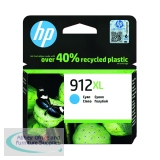 HP 912XL Ink Cartridge High Yield Cyan 3YL81AE