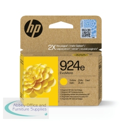 HP 924E EvoMore Original Ink Cartridge High Yield Yellow 4K0U9NE