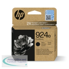 HP 924E EvoMore Original Ink Cartridge High Yield Black 4K0V0NE