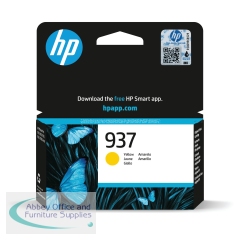 HP 937 Original Ink Cartridge Yellow 4S6W4NE