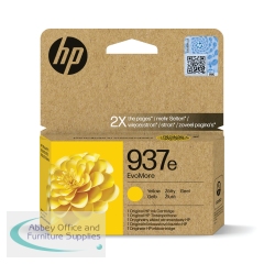 HP 937E EvoMore Original Ink Cartridge High Yield Yellow 4S6W8NE