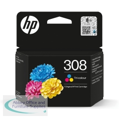 HP 308 Original Ink Cartridge Tri-color 7FP20UE