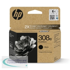 HP 308e EvoMore Original Ink Cartridge Black 7FP22UE