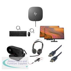 Office/Home Working Complete with Dual monitor set up Bundle