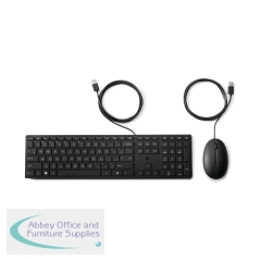 HP Wired Desktop 320MK Mouse and Keyboard 9SR36UT#ABU
