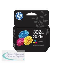 HP 302XL/304XL Original Ink Cartridge High Yield Tri-color B7RT8AE