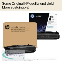 HP 87XE EvoCycle Original LaserJet Toner Cartridge High Yield Black CF287XE