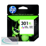 HP 301XL Ink Cartridge High Yield Tri-Colour CMY CH564EE