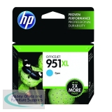 HP 951XL OfficeJet Inkjet Cartridge High Yield Cyan CN046AE