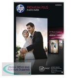 HP White 10x15cm Premium Plus Glossy Photo Paper (25 Pack) CR677A