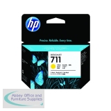 HP 711 Yellow Inkjet Cartridge (3 Pack) CZ136A