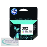HP 302 Ink Cartridge Tri-Colour Cyan/Magenta/Yellow (Capacity: 150 pages) F6U65AE