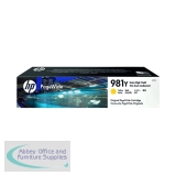 HP 981Y Extra High Yield PageWide Ink Yellow Cartridge L0R15A