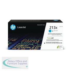 HP 213X Original LaserJet Toner Cartridge High Yield Cyan W2131X