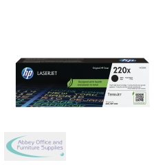 HP 220X Original LaserJet Toner Cartridge High Yield Black W2200X
