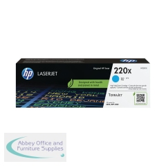 HP 220X Original LaserJet Toner Cartridge High Yield Cyan W2201X