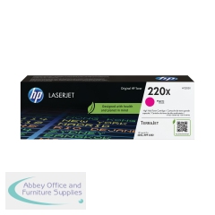 HP 220X Original LaserJet Toner Cartridge High Yield Magenta W2203X
