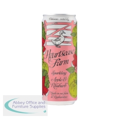 Heartsease Farm Sparkling Apple and Rhubarb 330ml (Pack of 12) C-HF3SPAR/12