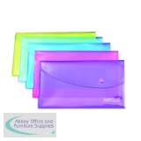 Rapesco Popper Wallet A5 Assorted (5 Pack) 0689