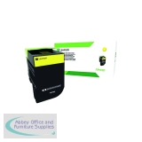 Lexmark Yellow Return Programme 4K Toner Cartridge Extra High Yield 80C2XY0