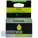 Lexmark 100 Yellow Return Program Inkjet Cartridge 14N0902E
