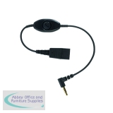 JAB00184 - Jabra Quick Disconnect (QD) to 2.5mm Jack Cord with Answer/End Button 8800-00-55