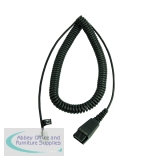 JAB00207 - Jabra Quick Disconnect (QD) to Modular RJ9 Coiled Cord for Nortel Handsets 8800-01-19