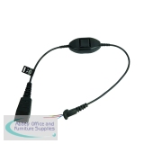 JAB01272 - Jabra Quick Disconnect (QD) Headset Cable with Mute Function for Ascom 8800-00-98