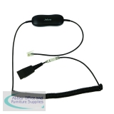 JAB01324 - Jabra GN1216 Avaya Quick Disconnect (QD) to RJ9 Connector Coiled Cord 88001-04