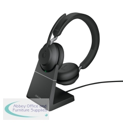 Jabra Evolve2 65 Stereo USB-C Headset with Charging Stand Microsoft Teams Version 26599-999-889