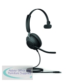 Jabra Evolve2 40 SE Monaural Wired Headset USB-C MS Teams Certified 24189-899-899