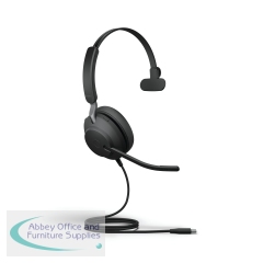 Jabra Evolve2 40 SE Monaural Wired Headset USB-C UC Version 24189-989-889