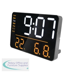 Unilux Numi Digital Wall Clock Black 400206176