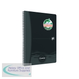 Oxford Oceanis Wirebound Notebook Ruled A4 Black 400180067