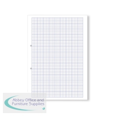 Hamelin Loose Leaf Graph Paper 20mm 1000 Page Punched 2 Hole A4 (Pack of 5) 100104521